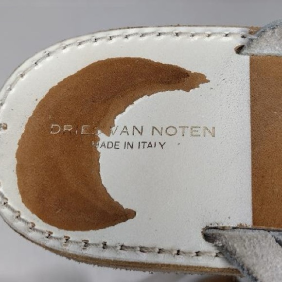 Dries Van Noten Leather Boho Summer Sling Back Sandals - Picture 9 of 11